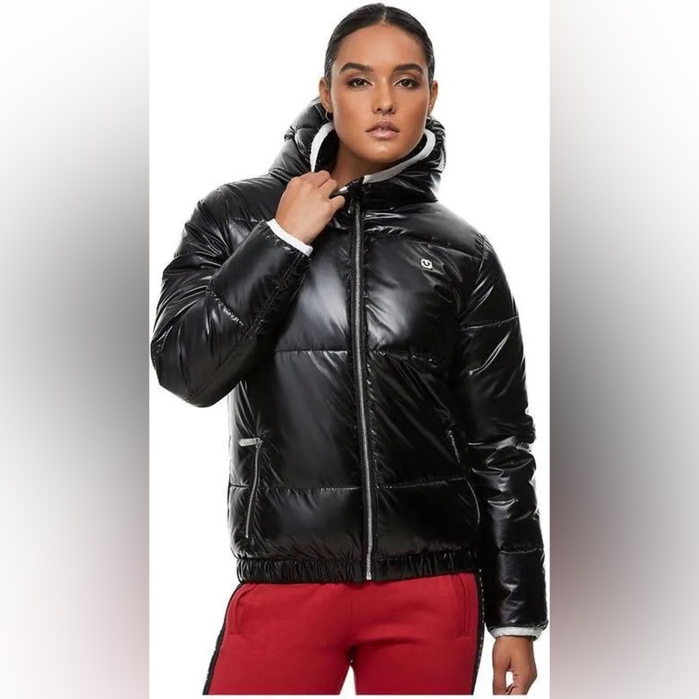 HP🔥True Religion Black Puffer Jacket 🧥